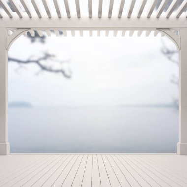 Balkon ve Teras, doğa arka plan bulanıklık