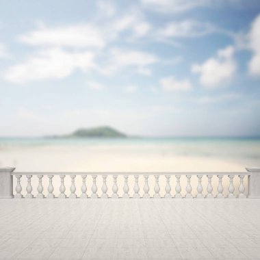 Balkon ve Teras, doğa arka plan bulanıklık