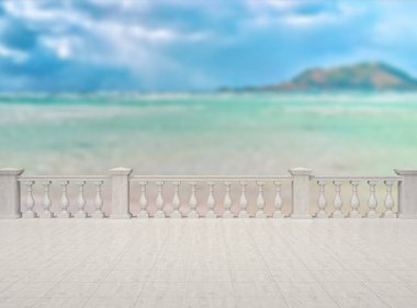 Balkon ve Teras, doğa arka plan bulanıklık