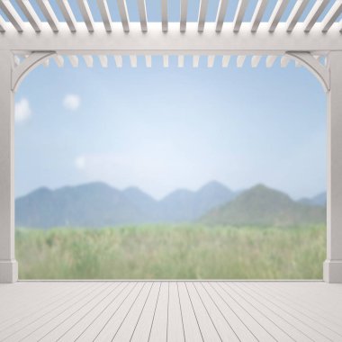 Balkon ve Teras, doğa arka plan bulanıklık