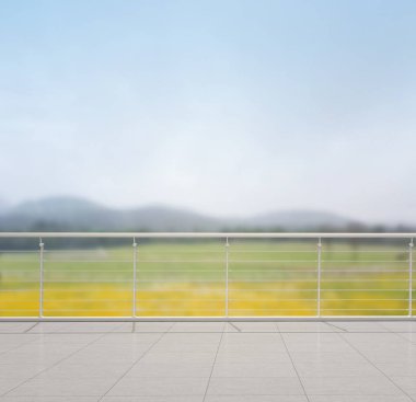 Balkon ve Teras, doğa arka plan bulanıklık