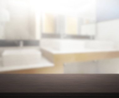 Masa üstü ve arka plan bulanıklık banyo