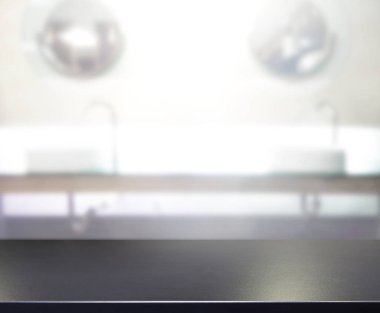 Masa üstü ve arka plan bulanıklık banyo