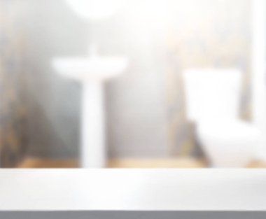 Masa üstü ve arka plan bulanıklık banyo