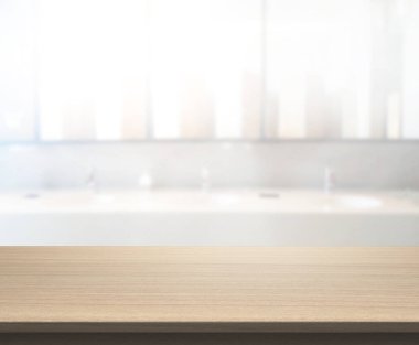 Masa üstü ve arka plan bulanıklık banyo