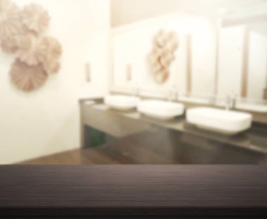 Masa üstü ve arka plan bulanıklık banyo