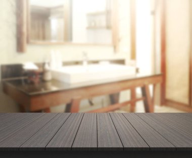 Masa üstü ve arka plan bulanıklık banyo