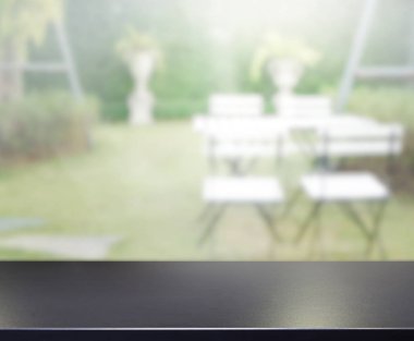 Tablo üst bulanıklık oturma odası arka plan