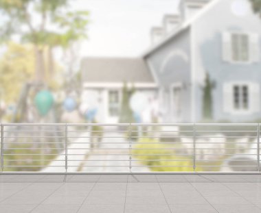 Balkon ve Teras dış arka plan bulanıklık