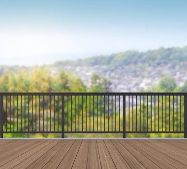 Balkon ve Teras, doğa arka plan bulanıklık