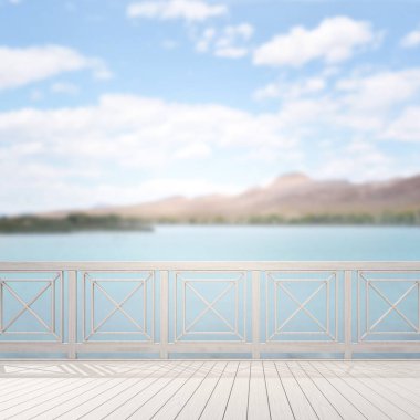 Balkon ve Teras, doğa arka plan bulanıklık