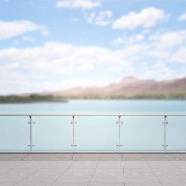 Balkon ve Teras, doğa arka plan bulanıklık