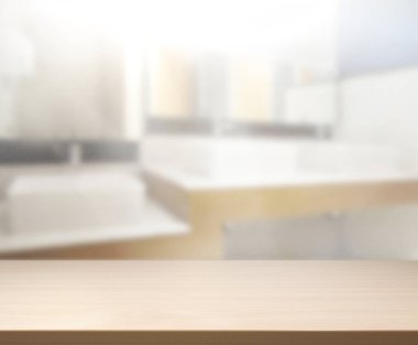 Masa üstü ve arka plan bulanıklık banyo
