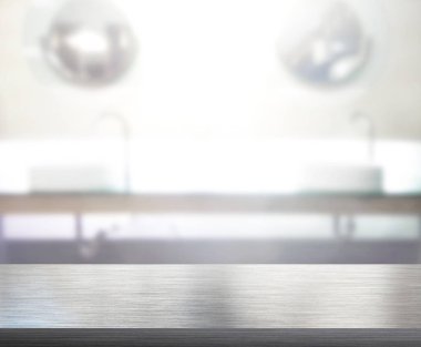 Masa üstü ve arka plan bulanıklık banyo