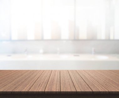 Masa üstü ve arka plan bulanıklık banyo