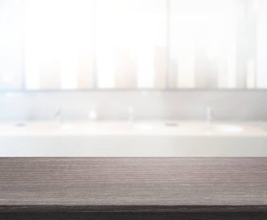 Masa üstü ve arka plan bulanıklık banyo