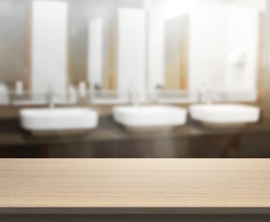 Masa üstü ve arka plan bulanıklık banyo