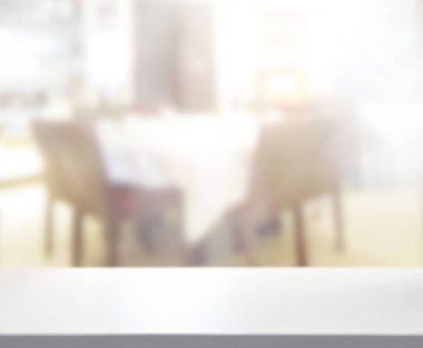 Tablo üst bulanıklık oturma odası arka plan