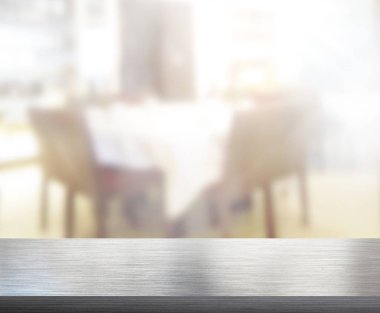 Tablo üst bulanıklık oturma odası arka plan