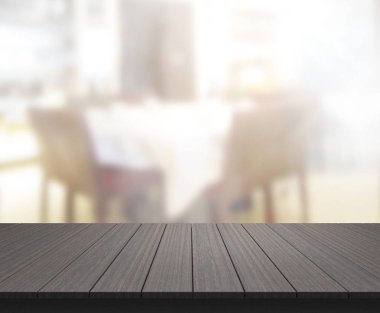 Tablo üst bulanıklık oturma odası arka plan