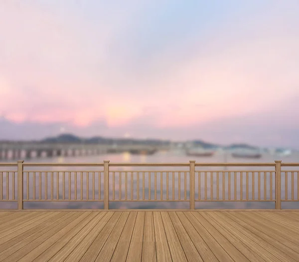 Balcony And Terrace Of Blur Nature Background — Stock Photo, Image