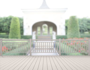 Balkon ve Teras bulanıklık dış arka plan