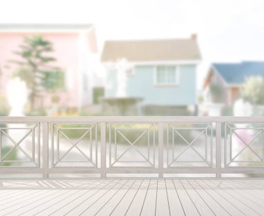 Balkon ve Teras bulanıklık dış arka plan