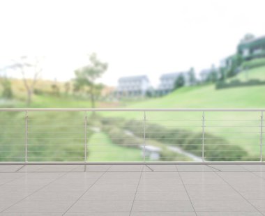 Balkon ve Teras, doğa arka plan bulanıklık