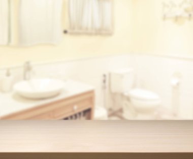 Masa üstü ve arka plan bulanıklık banyo
