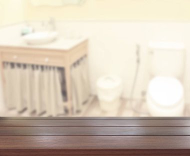 Masa üstü ve arka plan bulanıklık banyo