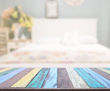 Yatak odasındaki Masa Üstü ve Görüntü Arkaplanı