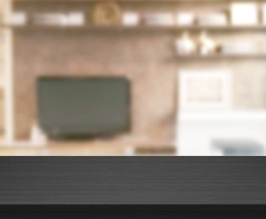 Arka planın Masa Üstü ve Bulanık Oturma Odası