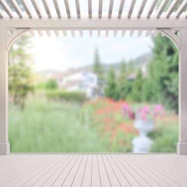 Balkon ve Teras, doğa arka plan bulanıklık