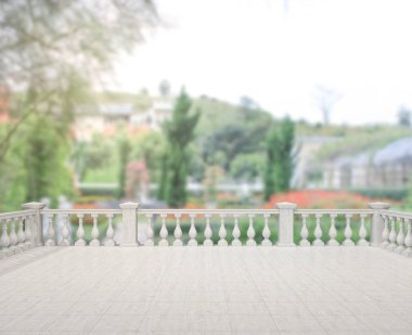 Balkon ve Teras, doğa arka plan bulanıklık