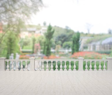 Balkon ve Teras, doğa arka plan bulanıklık