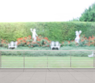 Balkon ve Teras, doğa arka plan bulanıklık