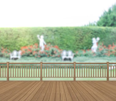 Balkon ve Teras, doğa arka plan bulanıklık