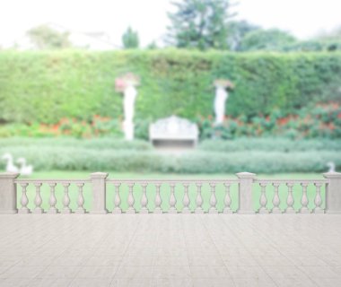 Balkon ve Teras, doğa arka plan bulanıklık