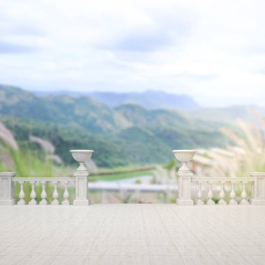Balkon ve Teras, doğa arka plan bulanıklık