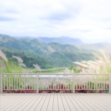 Balkon ve Teras, doğa arka plan bulanıklık