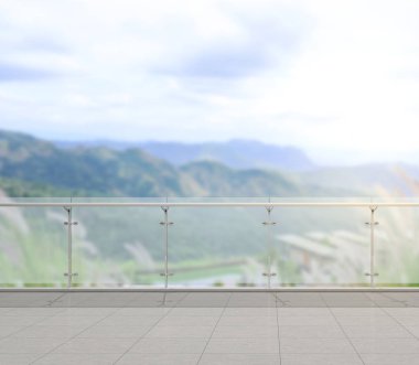 Balkon ve Teras, doğa arka plan bulanıklık