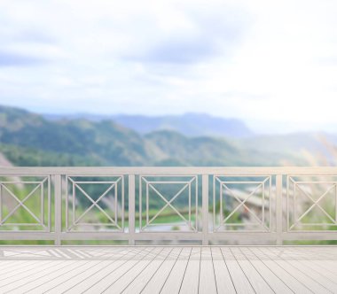 Balkon ve Teras, doğa arka plan bulanıklık