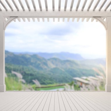 Balkon ve Teras, doğa arka plan bulanıklık