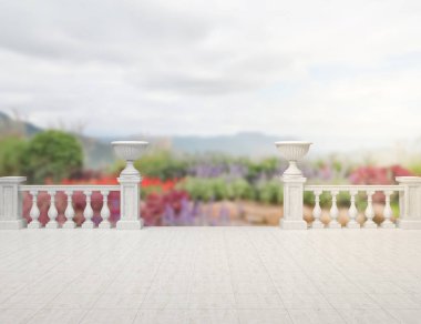 Balkon ve Teras, doğa arka plan bulanıklık