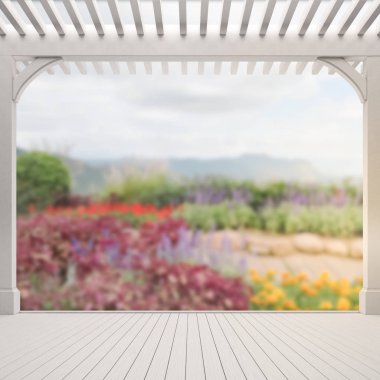 Balkon ve Teras, doğa arka plan bulanıklık