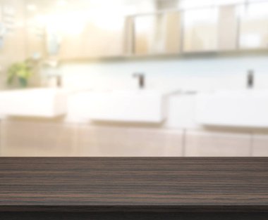 Masa üstü ve arka plan bulanıklık banyo