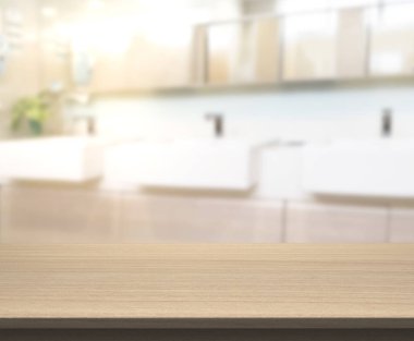 Masa üstü ve arka plan bulanıklık banyo