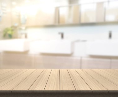 Masa üstü ve arka plan bulanıklık banyo