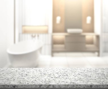Masa üstü ve arka plan bulanıklık banyo