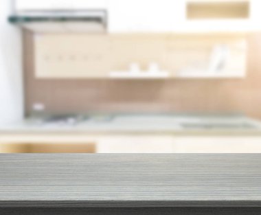 Masa üstü ve arka plan bulanıklık mutfak Oda